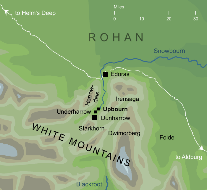 Map of Upbourn