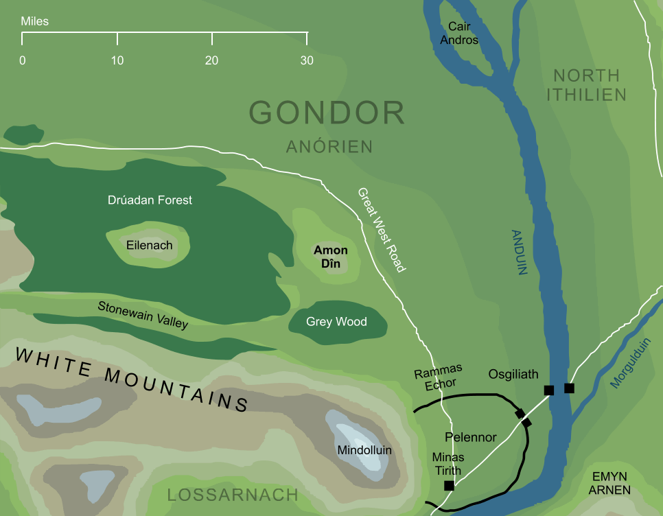 Map of Amon Dîn