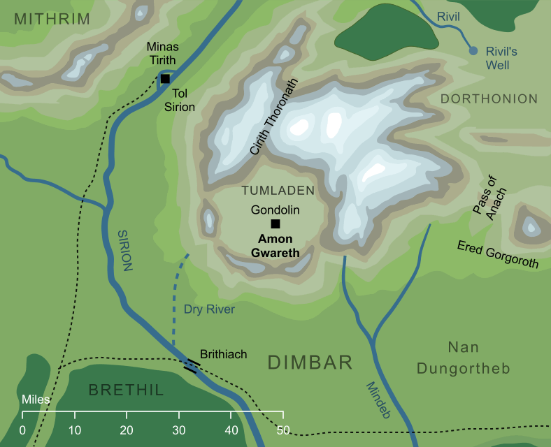 Map of Amon Gwareth