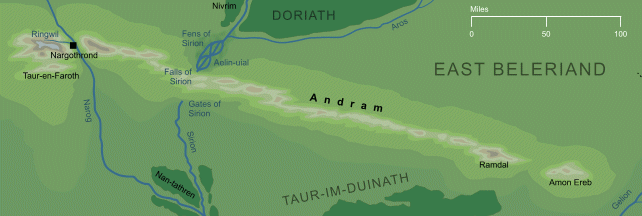 Map of the Andram