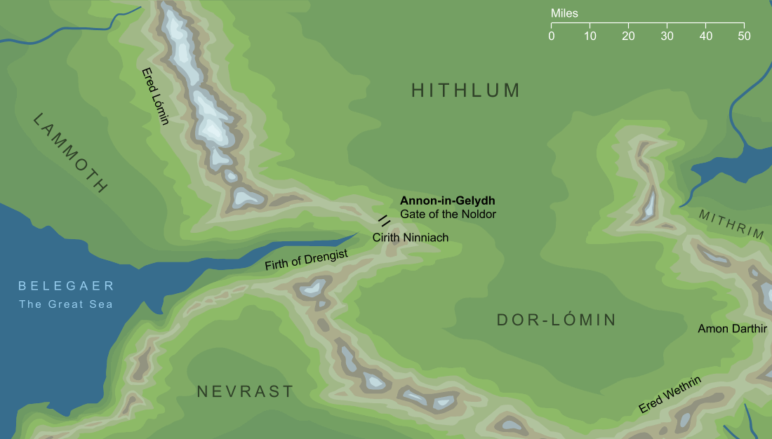 Map of Annon-in-Gelydh