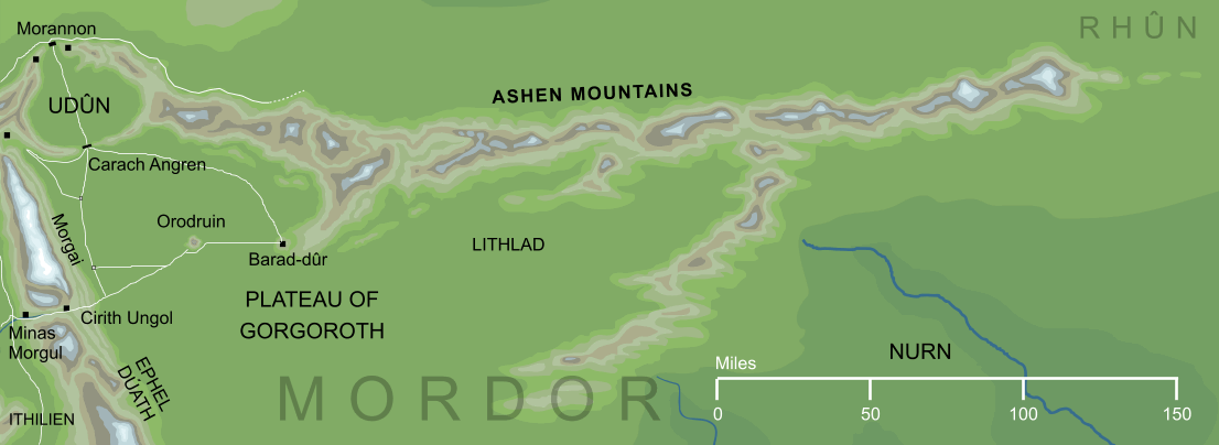 Map of the Ashen Mountains
