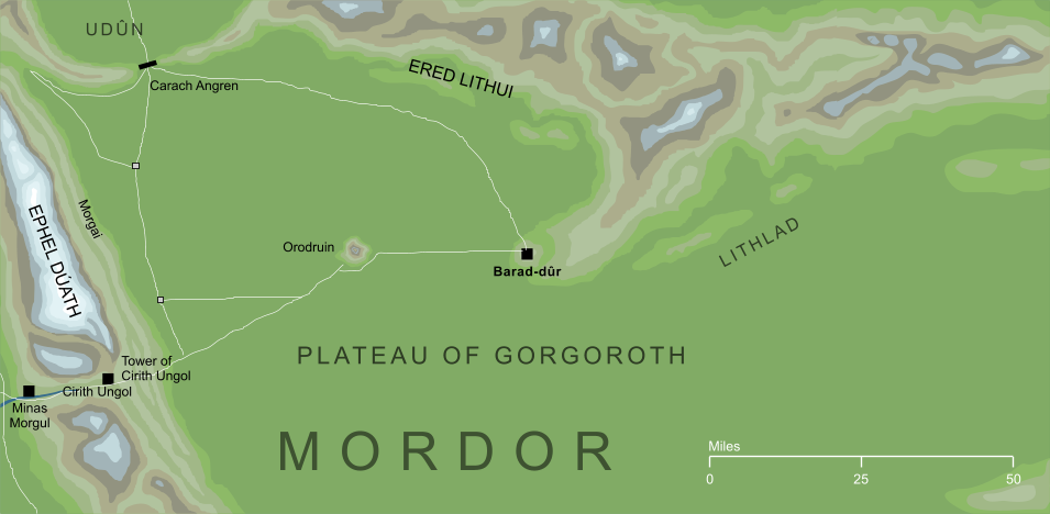 Map of the Barad-dur