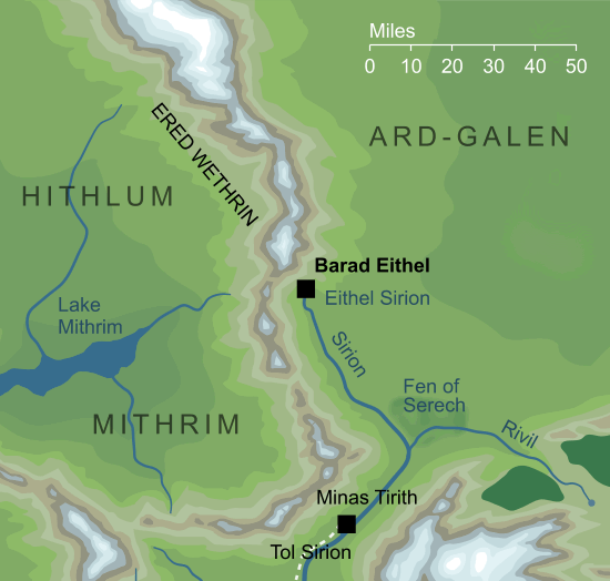 Map of Barad Eithel