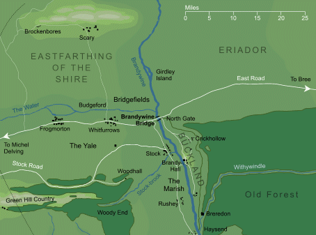 Map of the Brandywine Bridge