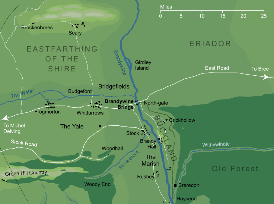 Map of the Brandywine Bridge