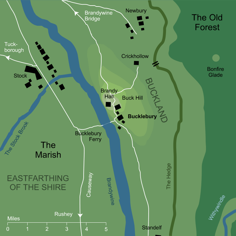 Map of Bucklebury