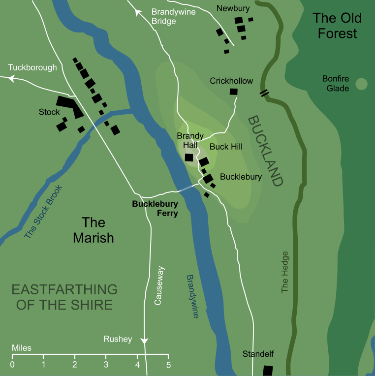Map of Bucklebury Ferry