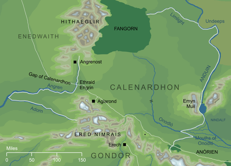 Map of Calenardhon