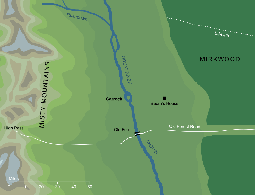 Map of the Carrock