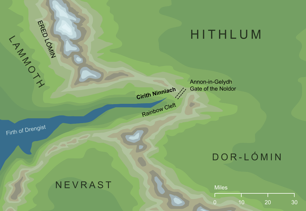 Map of Cirith Ninniach