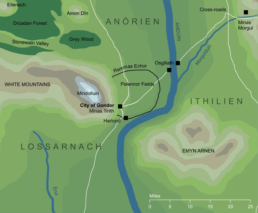 Map of the City of Gondor