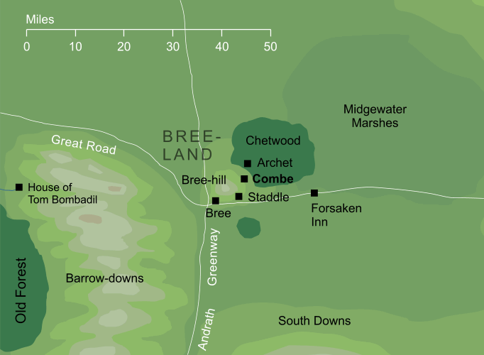 Map of Combe
