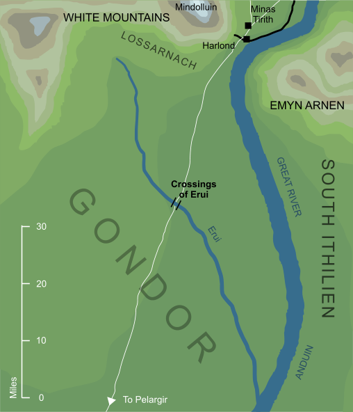 Map of the Crossings of Erui