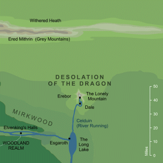 Map of the Desolation of the Dragon