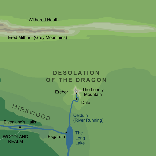 Map of the Desolation of the Dragon