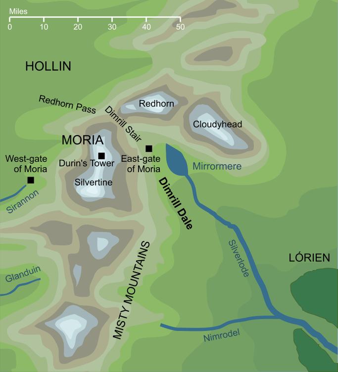 Map of the Dimrill Dale