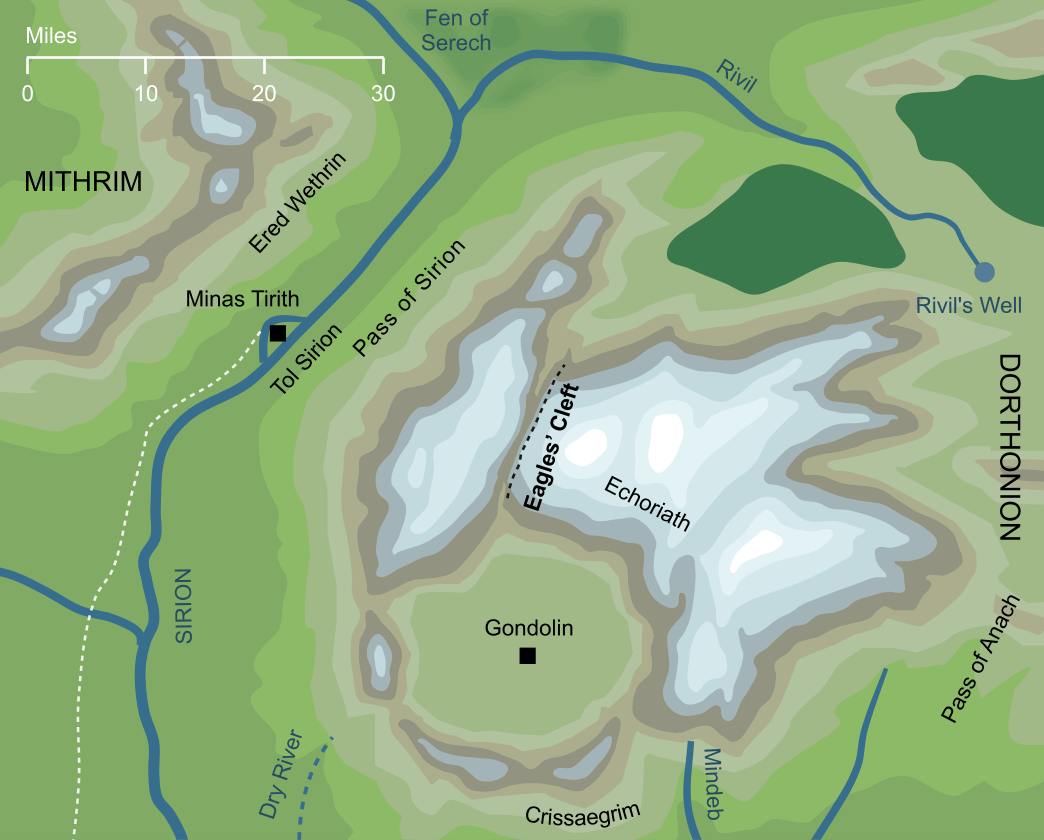 Map of the Eagles' Cleft