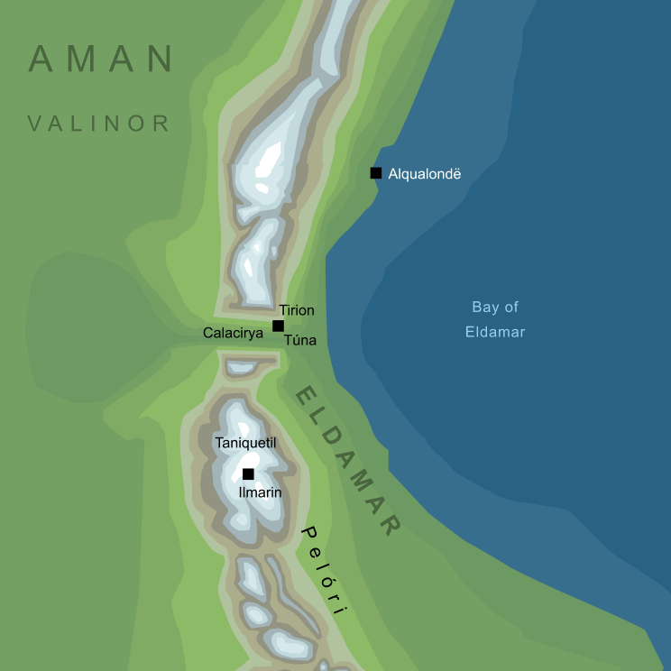 Map of Eldamar