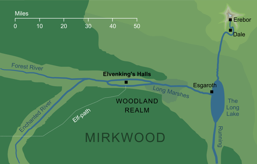 Map of the Elvenking's Halls