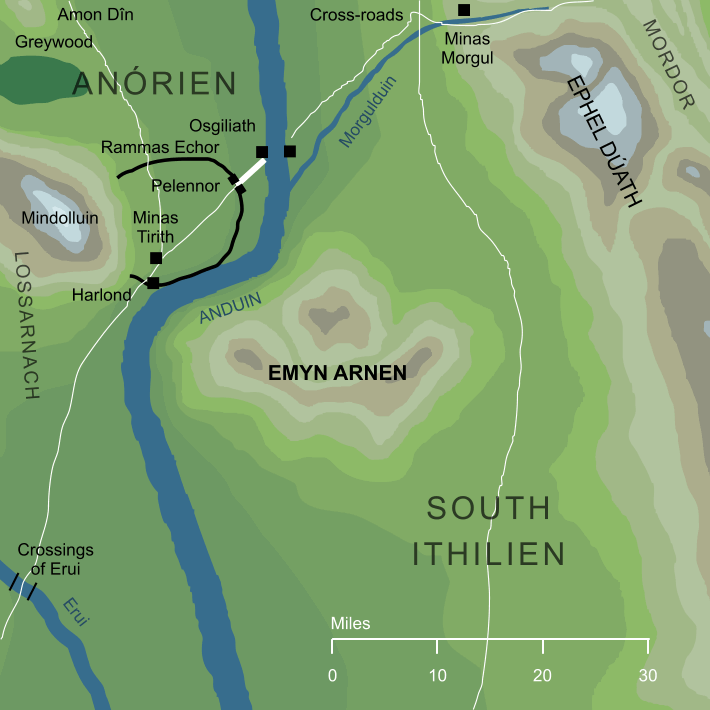 Map of Emyn Arnen