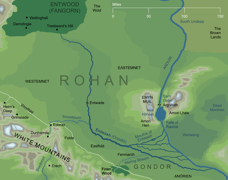 Map of the River Entwash