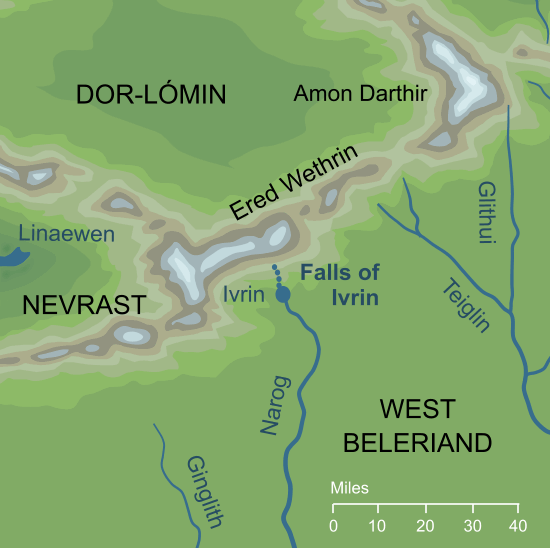 Map of the Falls of Ivrin