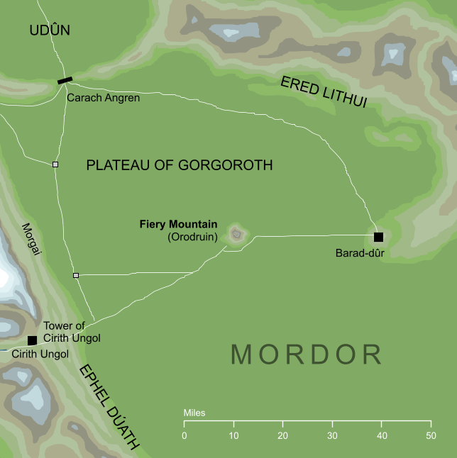 Map of the Fiery Mountain