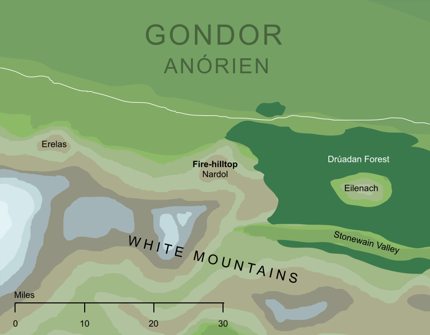 Map of Nardol, the Fire-hilltop