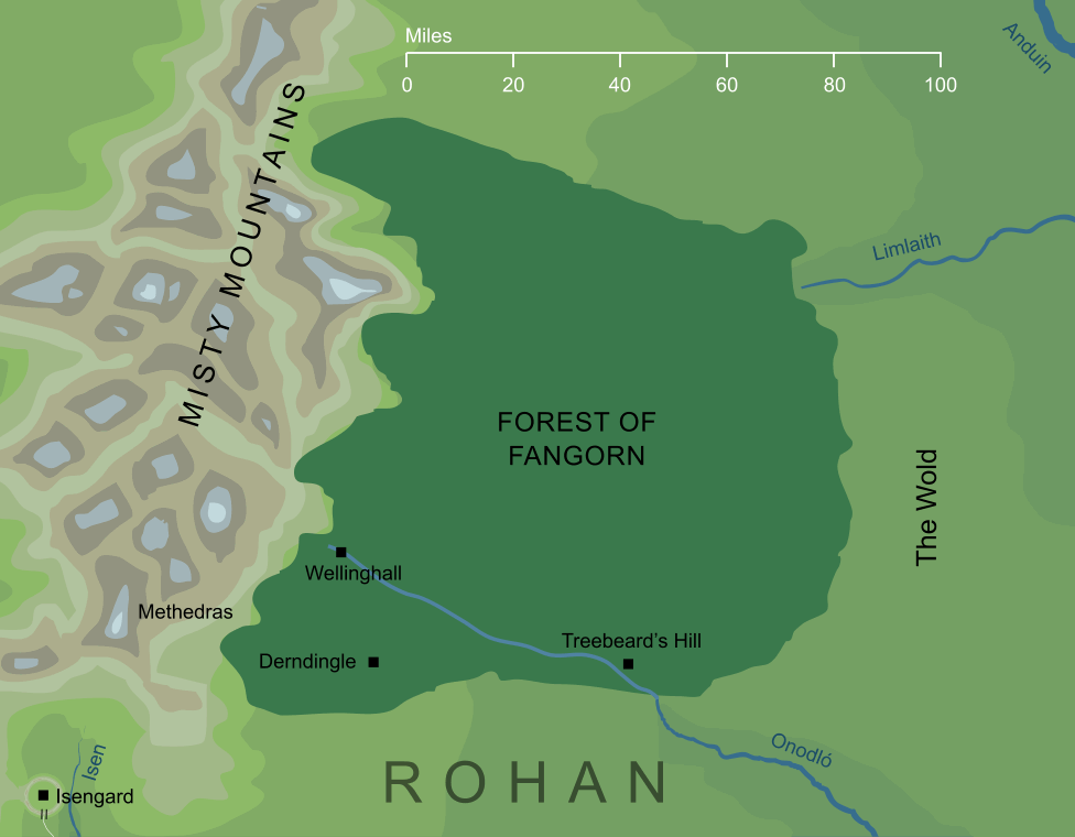 Map of the Forest of Fangorn