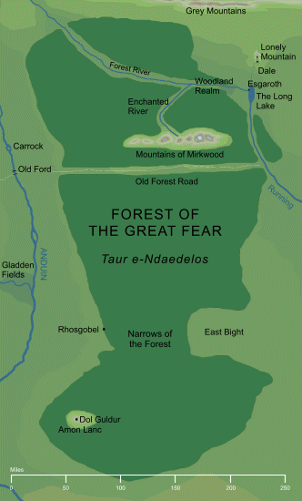 Map of the Forest of the Great Fear