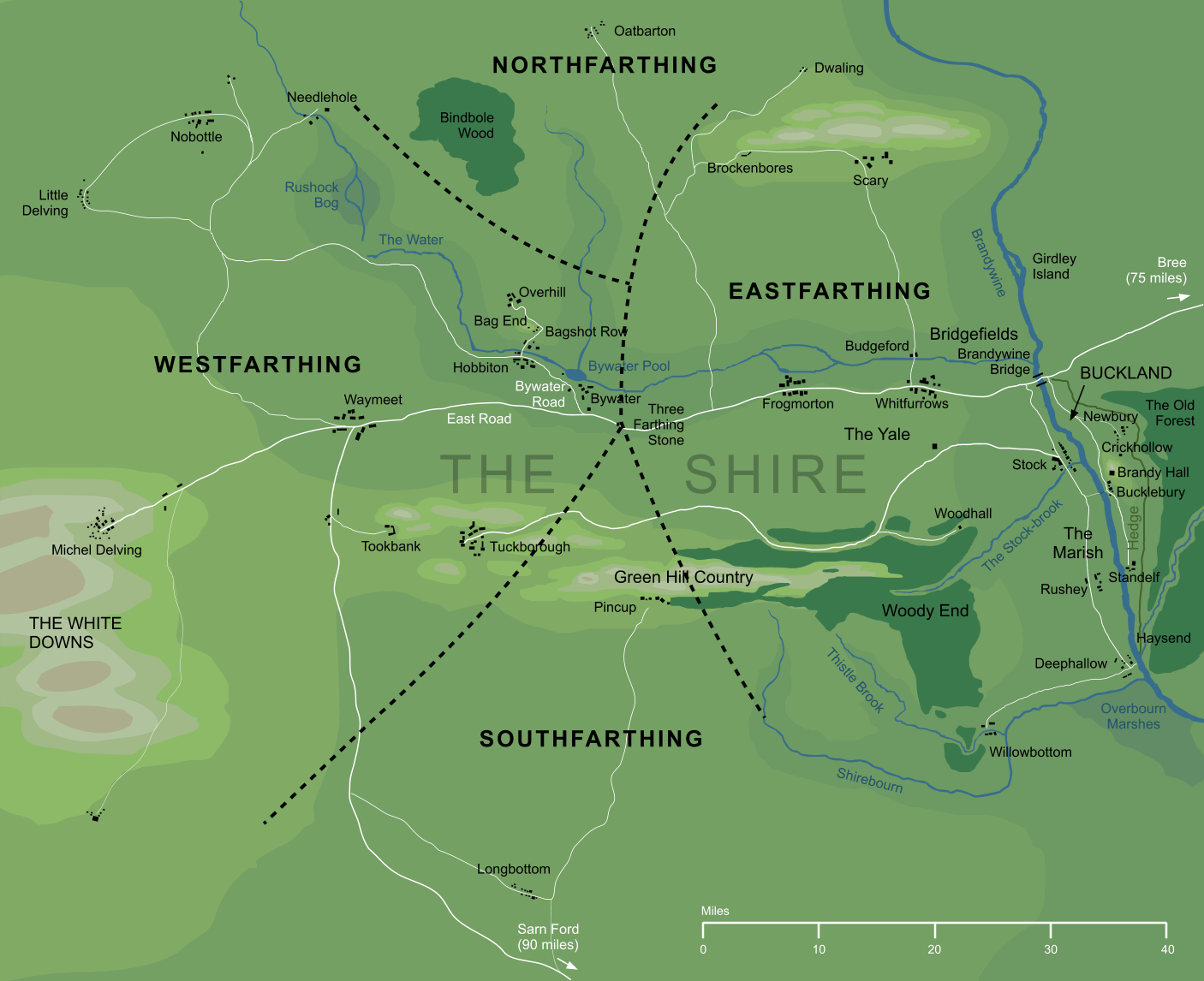 Map of the Four Farthings