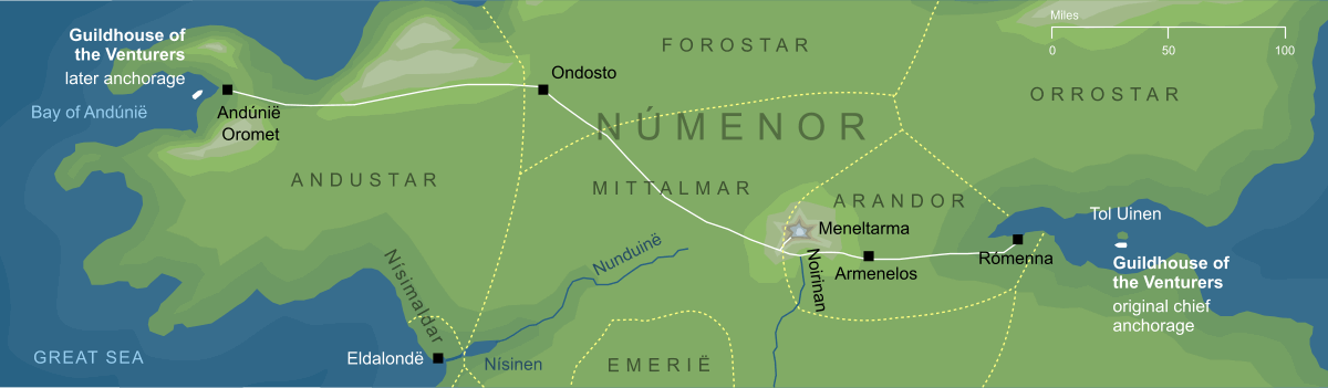 Map of the anchorage of Eämbar, the Guildhouse of the Venturers