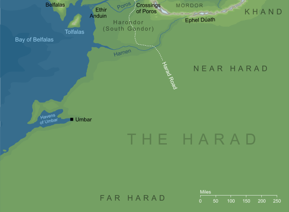 Map of the Harad