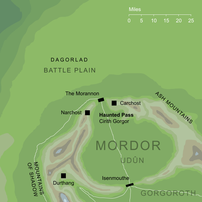 Map of the Haunted Pass