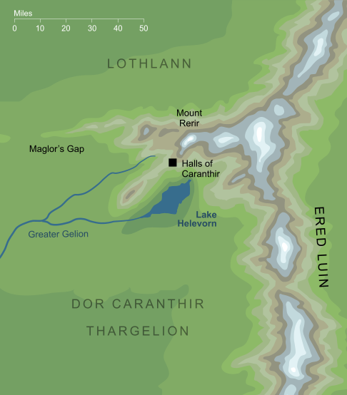 Map of Lake Helevorn