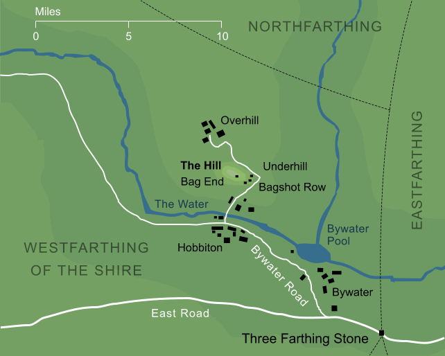 Map of the Hill at Hobbiton