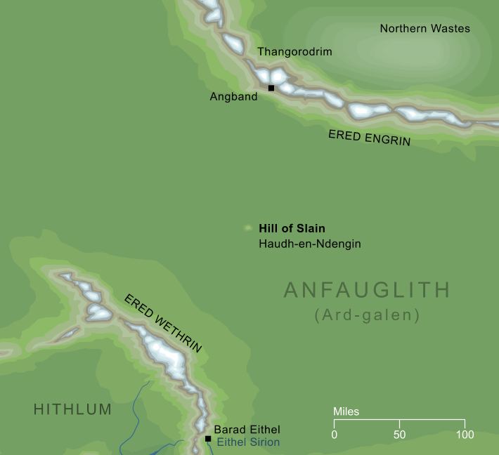 Map of the Hill of Slain