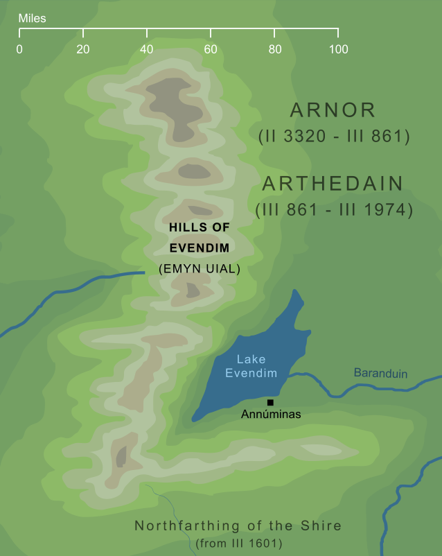 Map of the Hills of Evendim