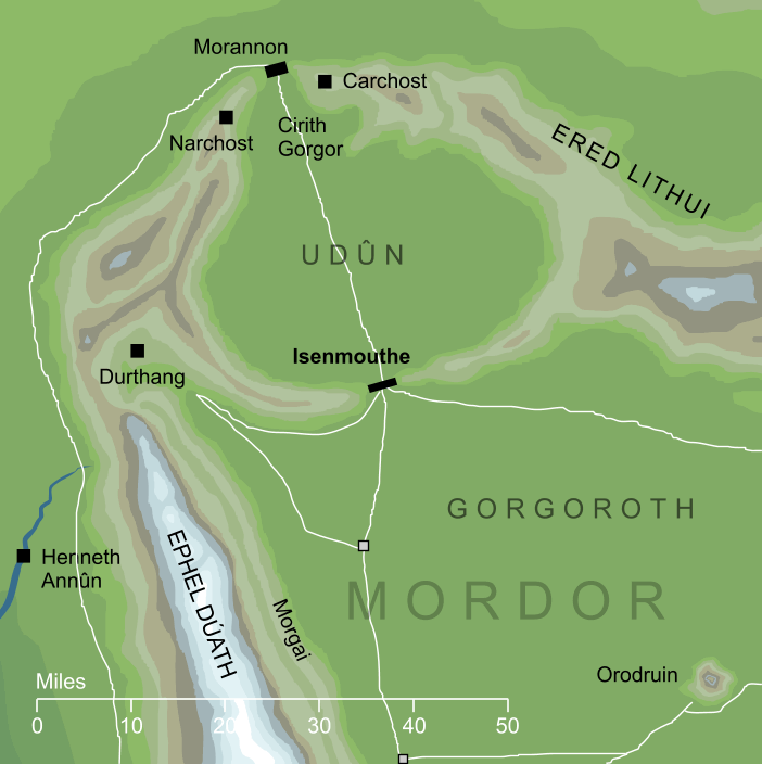 Map of the Isenmouthe