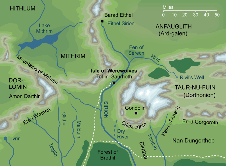 Map of the Isle of Werewolves