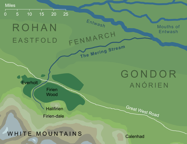 Map of the Mering Stream