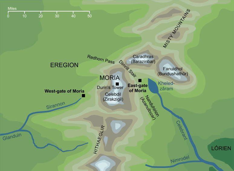 Map of the Moria Gates