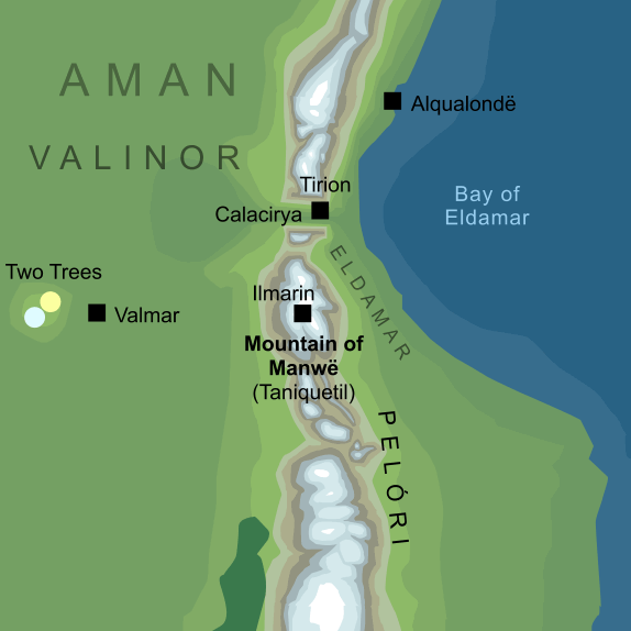 Map of the Mountain of Manwë