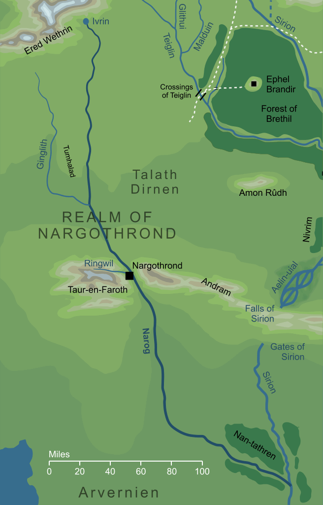 Map of the River Narog
