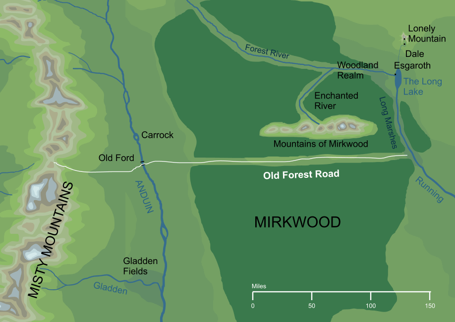 Map of the Old Forest Road
