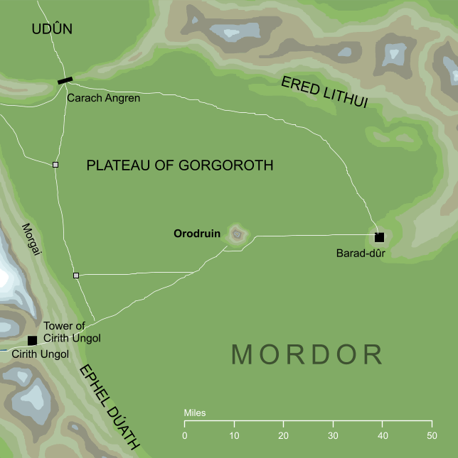 Map of Orodruin