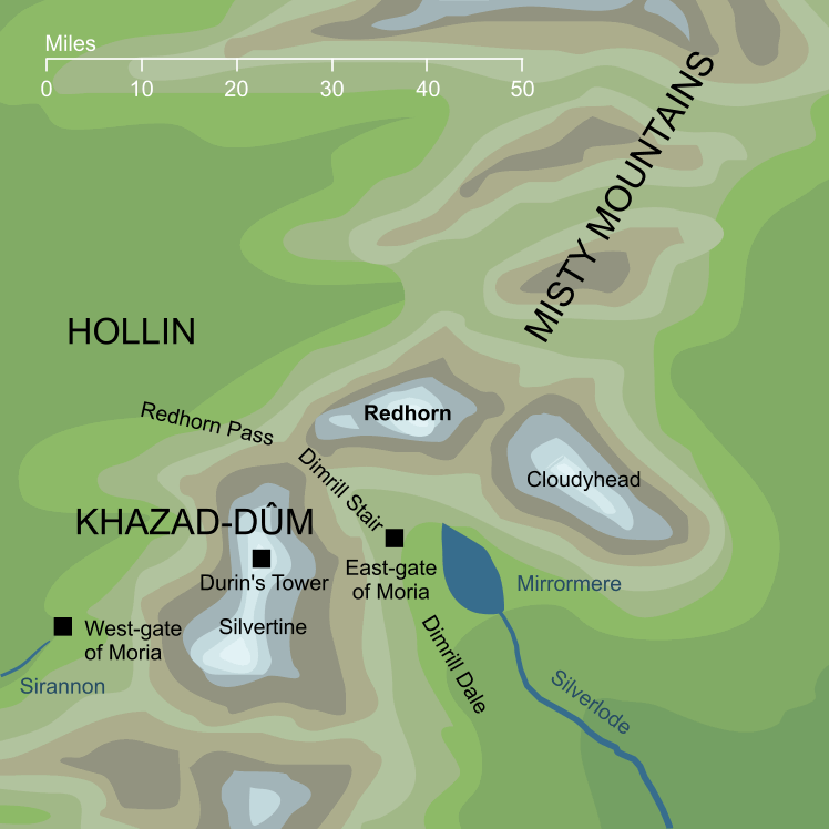 Map of the Redhorn