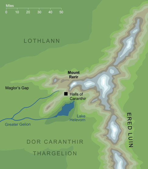 Map of Mount Rerir