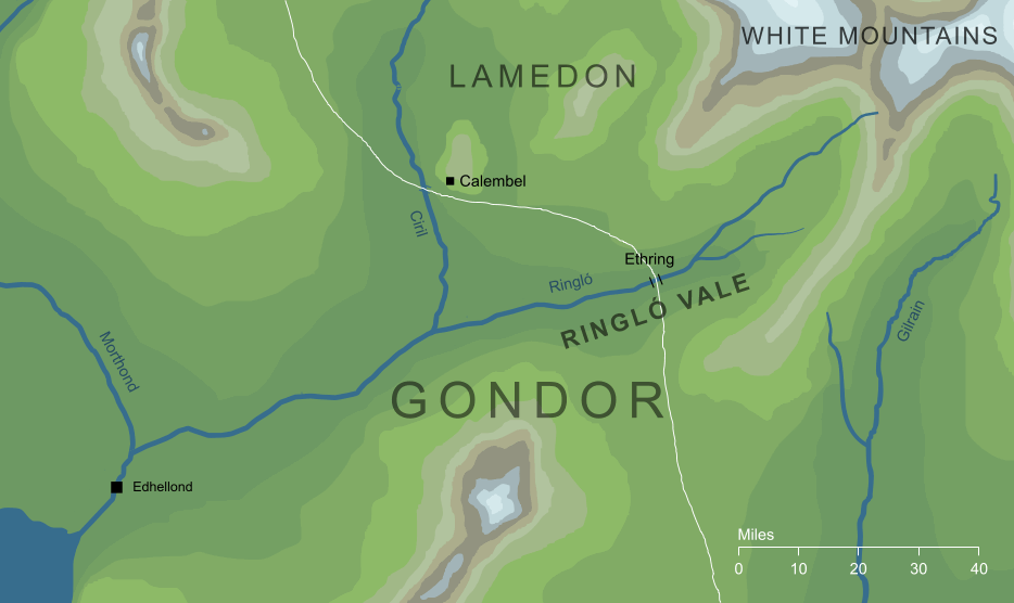 Map of the Ringló Vale